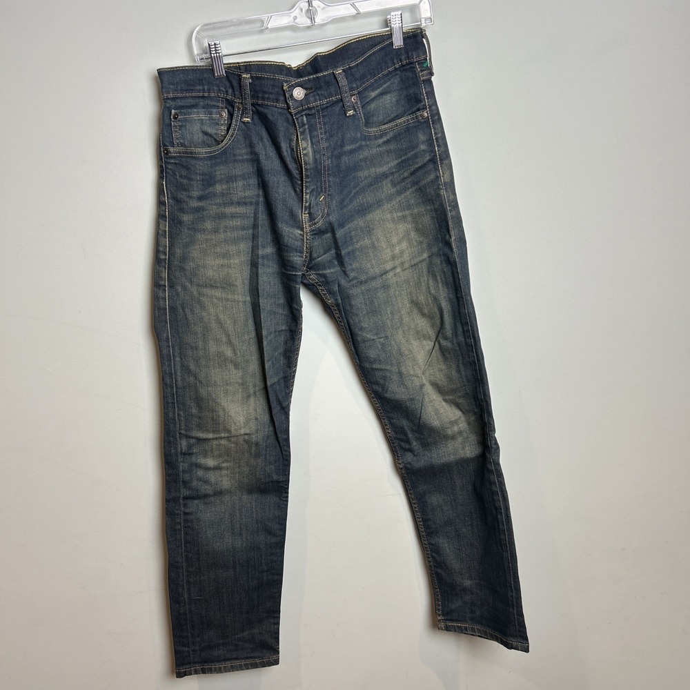 LEVIS 502 Men's Blue Straight Leg‎ Denim Jeans Classic Casual Size 36x30
